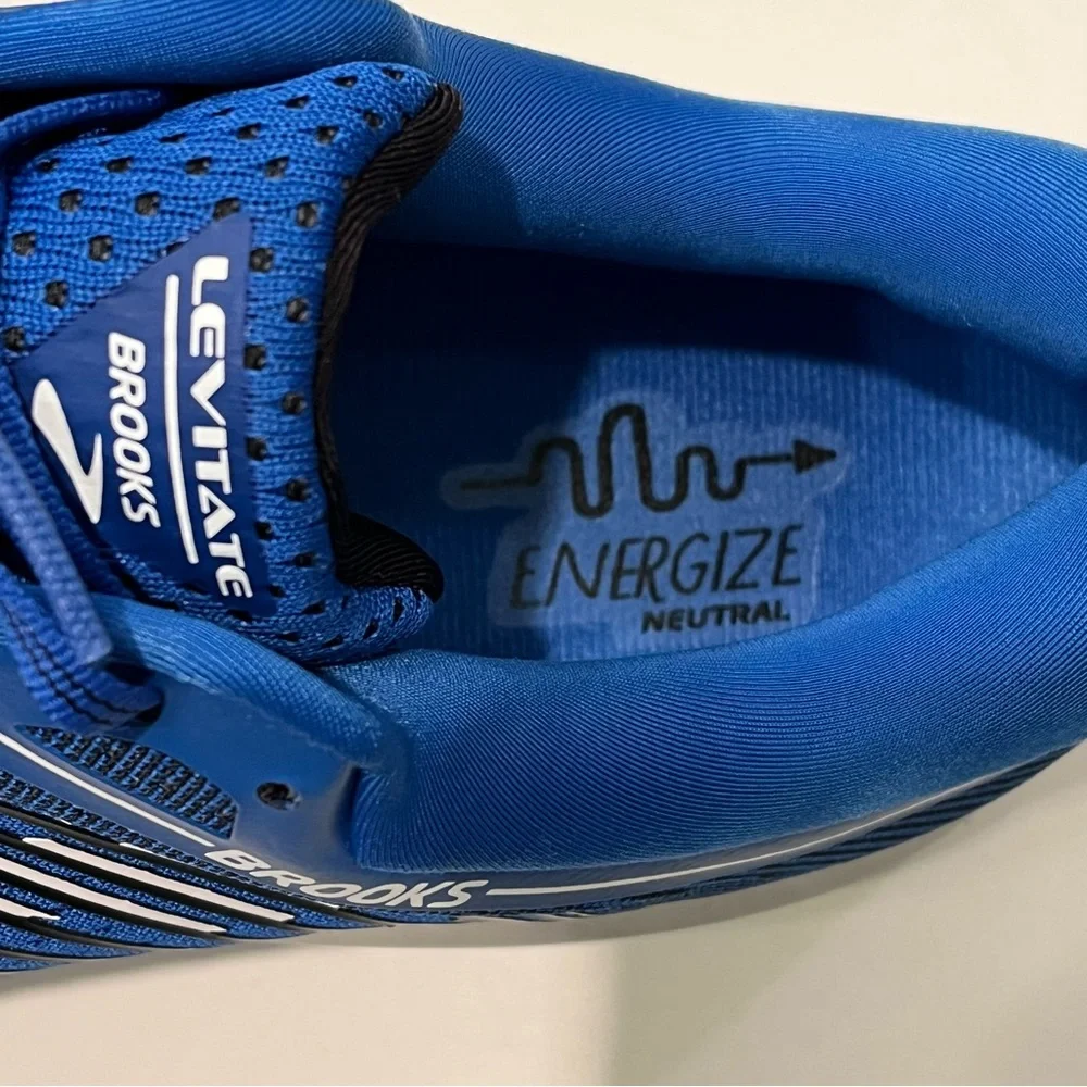 NWT Brooks Levitate running shoes, men’s 15 - blue, silver, black - Picture 5 of 7